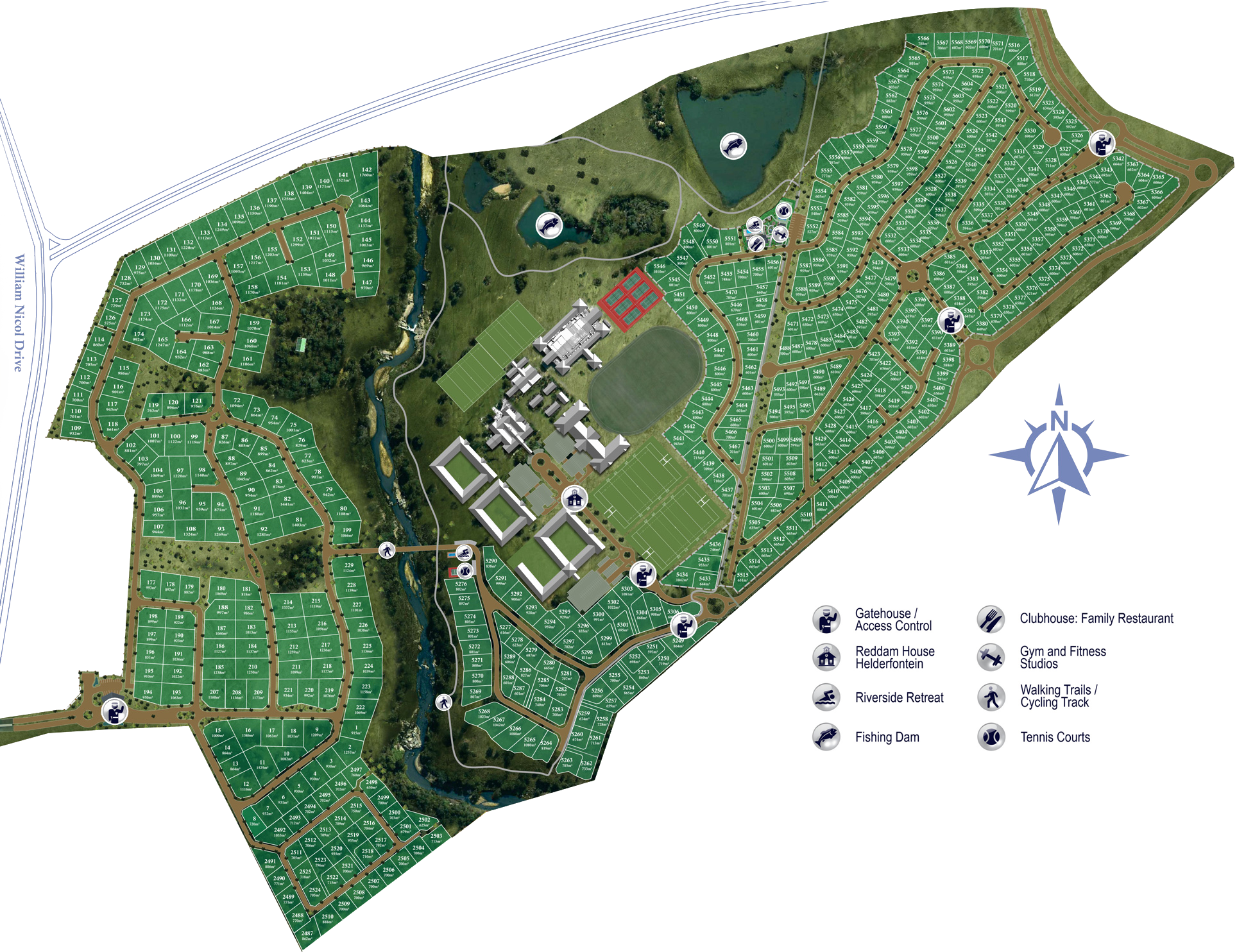 Helderfontein Estate Map Layout